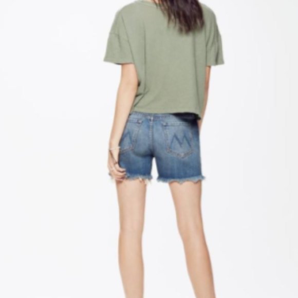 Mother Sinner Fray Play Dirty Jean Shorts H11463 - Picture 4 of 12